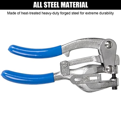 NiQinWuKin Heavy Duty Metal Hole Punch Set | 7 Sizes for Aluminum, Brass & Steel | Blue thumbnail 2