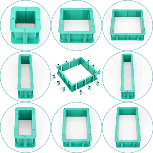 DecorRom Adjustable Mold Housing Kit for Silicone Mold Making | Reusable Craft Frame with Free Combination (70-120 chars) thumbnail 4
