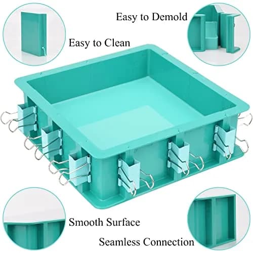 DecorRom Adjustable Mold Housing Kit for Silicone Mold Making | Reusable Craft Frame with Free Combination (70-120 chars) thumbnail 2