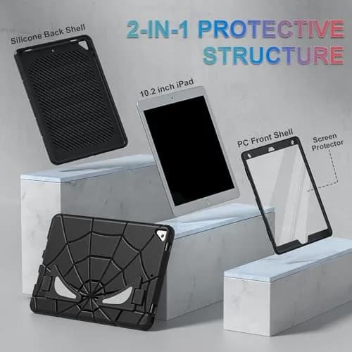 Nitupai iPad 10.2 Inch Case for 9th/8th/7th Gen | Rugged Shockproof Cover with Kickstand thumbnail 4