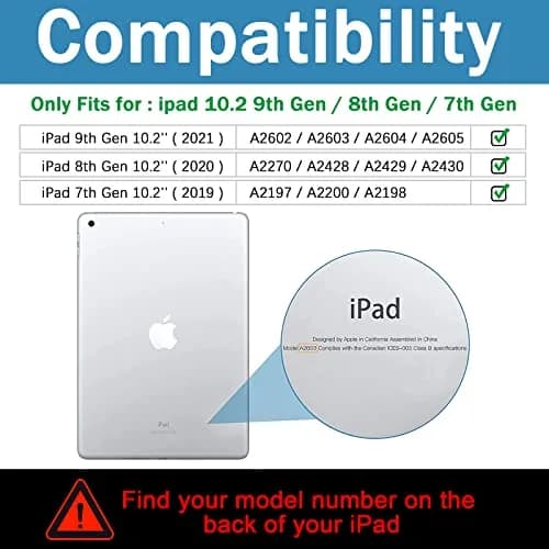 Nitupai iPad 10.2 Inch Case for 9th/8th/7th Gen | Rugged Shockproof Cover with Kickstand thumbnail 2