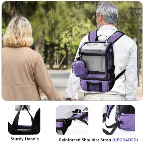 BAGSFY Oxygen Concentrator Backpack for Inogen One G5, G3, Rove 6 | Lightweight Carrying Bag for Accessories & Battery thumbnail 5