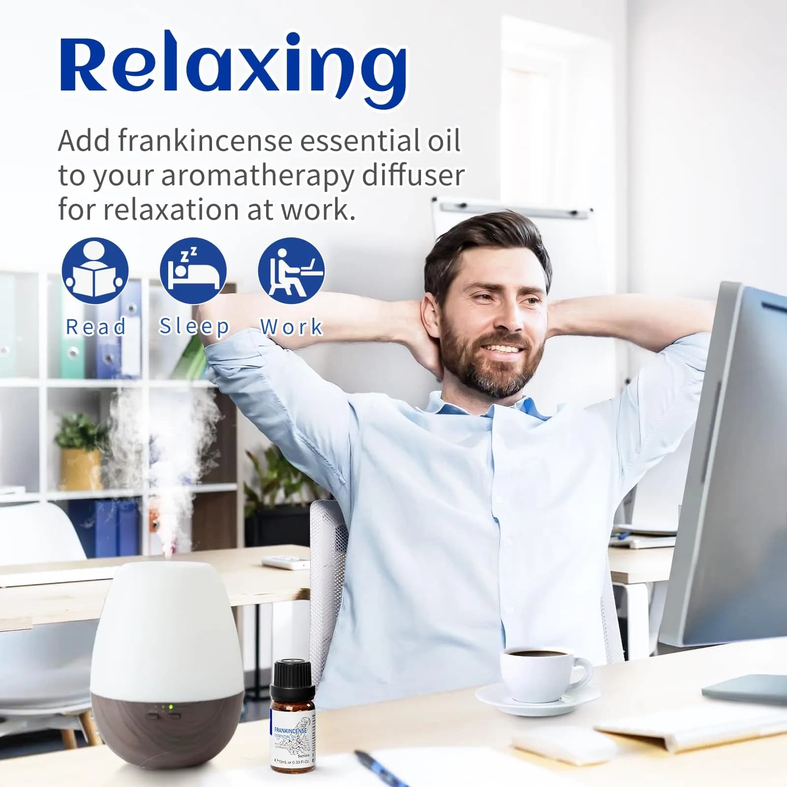 HIQILI Frankincense Essential Oil 10ml | Pure Aroma for Relaxation & Skin Care - view 4