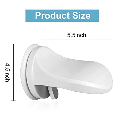 Andiker Shower Foot Rest | Bathroom Pedal with Suction Cup for Legs & Shaving (White) | No Drilling thumbnail 2