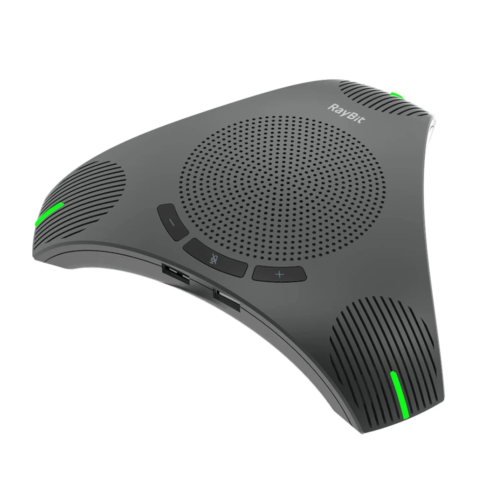 RayBit USB Speakerphone with Dual Hub, Omnidirectional Microphone & Speaker 310g (0.68 lb) | Conference Room Audio for 8-10 People - main product image
