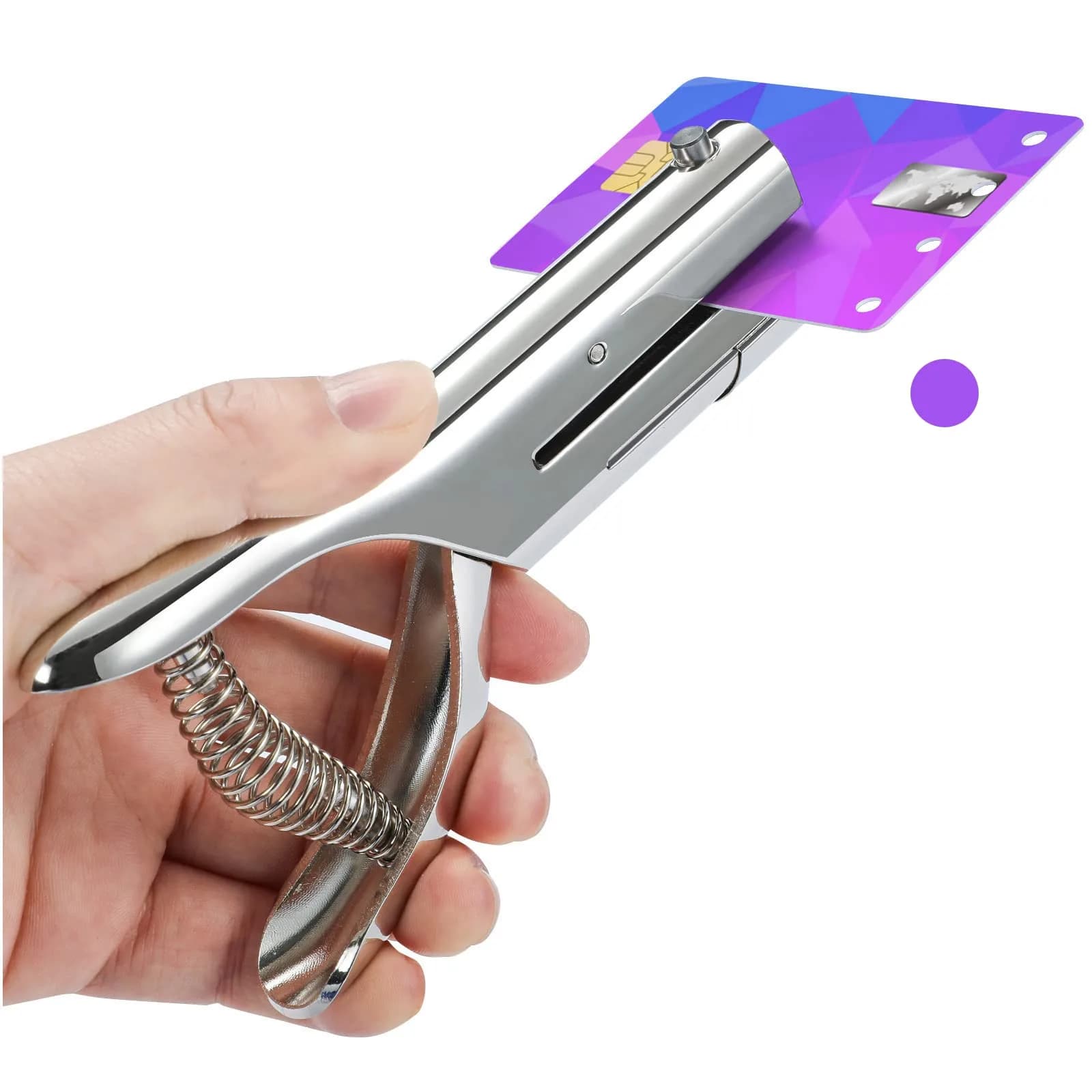 Rikolto Heavy Duty Single Hole Punch 3/8 inch (10mm) Hole | Punches up to 20 A4 Sheets - main product image