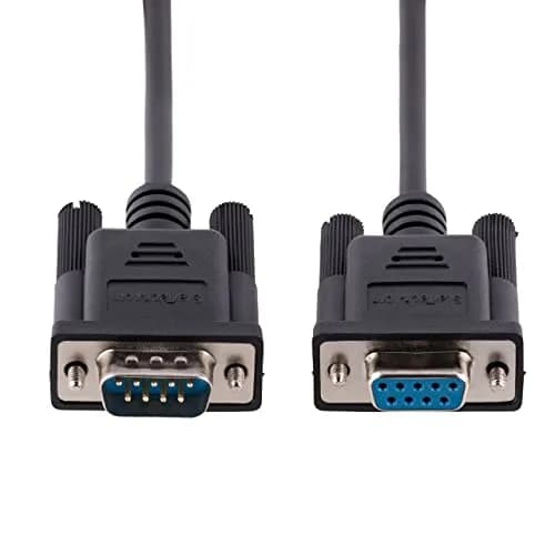 StarTech 3m RS232 Serial Null Modem Cable, Black | 9FMNM-3M-RS232-CABLE | 3 Meter Length thumbnail 4