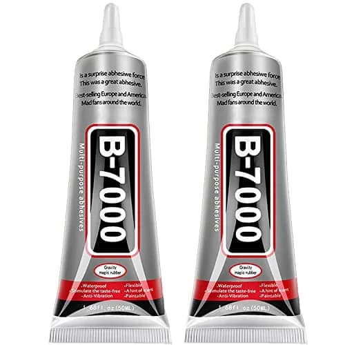 FITTDYHE B7000 Clear Craft Glue 100ml (2 x 50ml Tubes) | Waterproof, High-Strength Adhesive for Jewelry, Phone Repair, Nail Art thumbnail 1