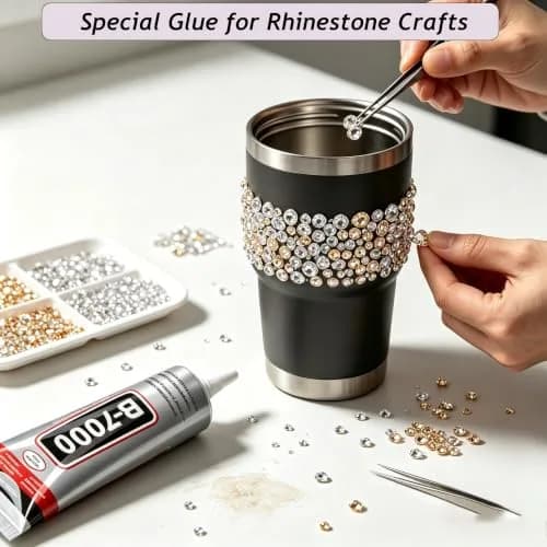 FITTDYHE B7000 Craft Glue Adhesive 50ml (1.69 fl oz) | Strong, Waterproof, Multi-Purpose for Jewelry, Phone Repair, Crafts thumbnail 7