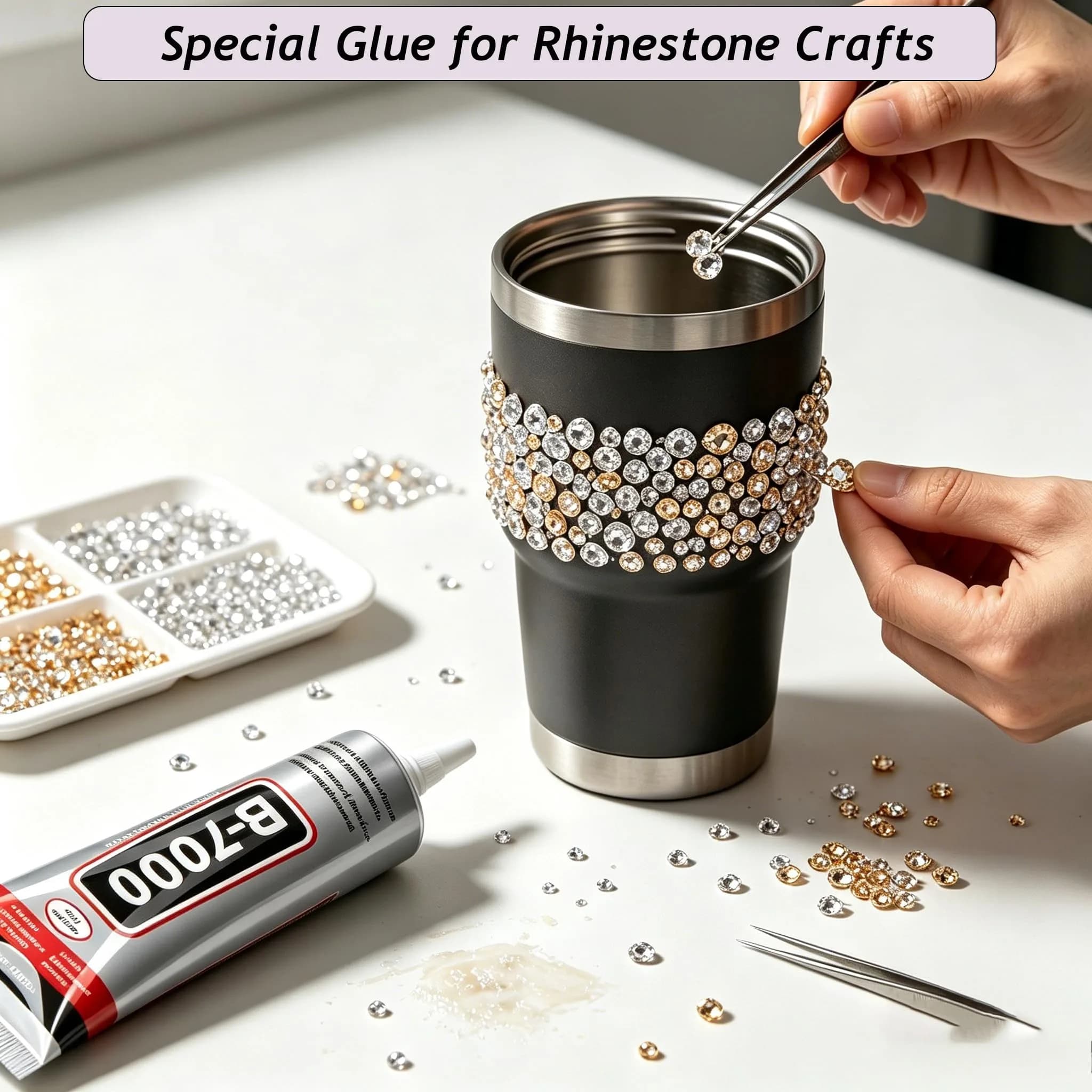 FITTDYHE B7000 Craft Glue Adhesive 50ml (1.69 fl oz) | Strong, Waterproof, Multi-Purpose for Jewelry, Phone Repair, Crafts - view 7
