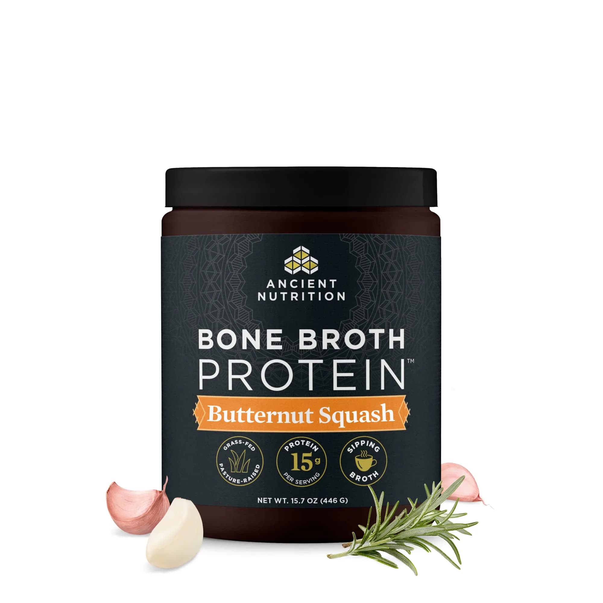 Ancient Nutrition Butternut Squash Bone Broth Protein Powder | 15 Servings - main product image