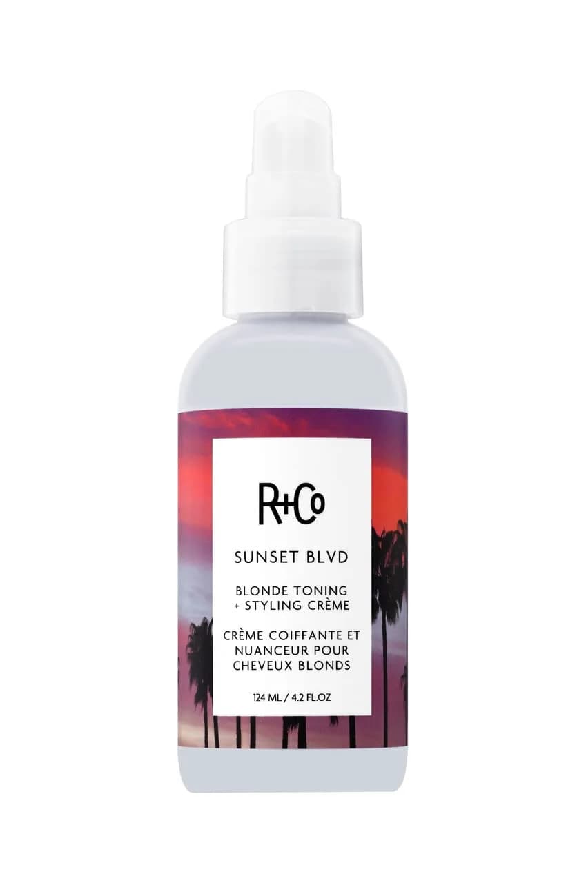 R+Co SUNSET BLVD Blonde Toning Styling Crème 124ml (4.2 Oz) | Tones Brassiness & Smooths Damaged Hair - main product image