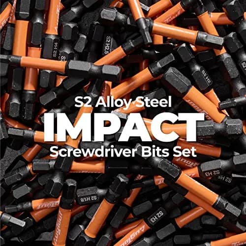 toolant 3mm Impact Hex Head Allen Wrench Drill Bits Set, 10pcs, 2" (5.08 cm) Long | Precision CNC Machined S2 Steel with Magnetism thumbnail 6