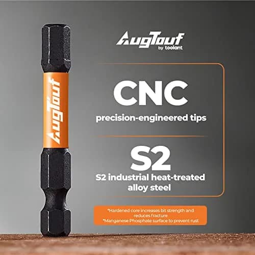 toolant 3mm Impact Hex Head Allen Wrench Drill Bits Set, 10pcs, 2" (5.08 cm) Long | Precision CNC Machined S2 Steel with Magnetism thumbnail 3
