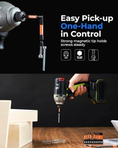 toolant SAE Impact Allen Wrench Drill Bit Set, 10-Piece, 2-inch | 1/4" Hex Shank for Impact Drivers thumbnail 4