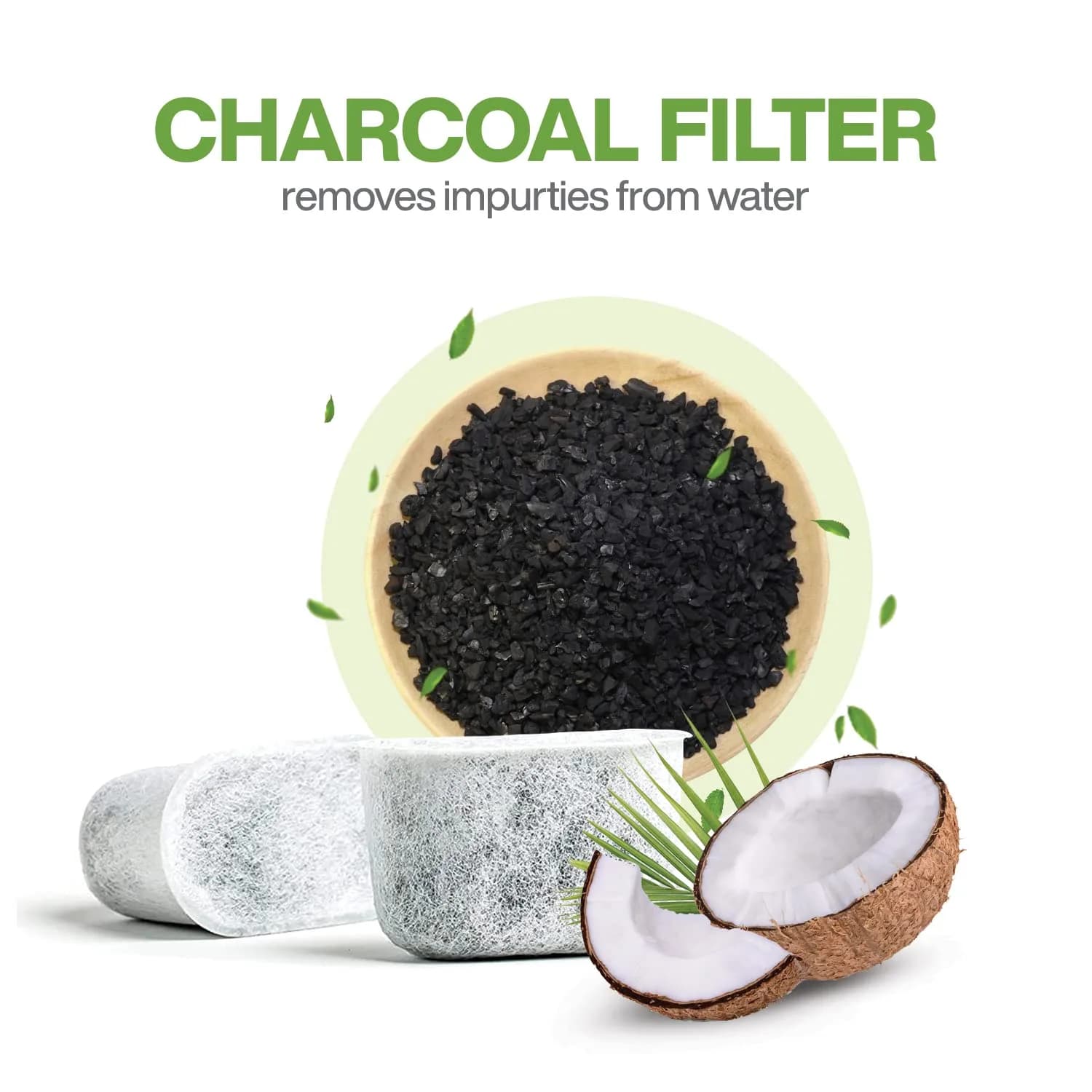 BRENSTEN 12-Pack Replacement Charcoal Water Filters for Breville & Keurig Coffee Makers | 12 Filters - view 2
