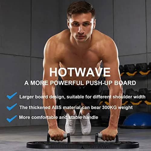 HOTWAVE Push Up Board Foldable 20 in 1 | Portable Calisthenics Stand for Full Body Workout thumbnail 5