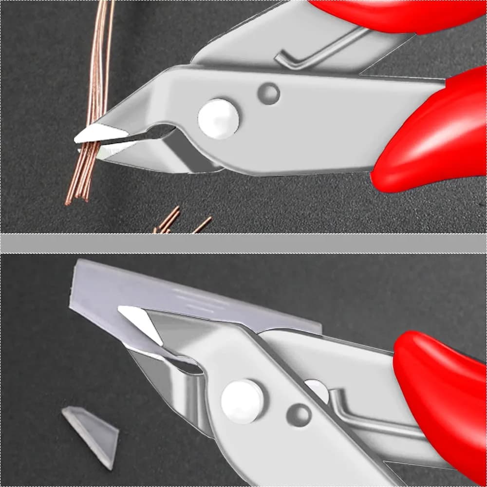 MONVICT 2 Pack Flush Cutters, 5 Inch Wire Cutter | Professional Flush Cut Pliers for Copper & Soft Wire - view 7