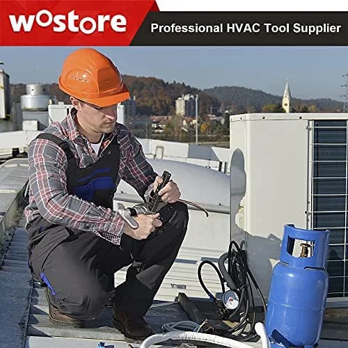 Wostore Eccentric Flaring Kit, 7 Dies 3/16-3/4" 45° Heavy Duty HVAC | Precise Flare Tool for Copper & Steel thumbnail 8