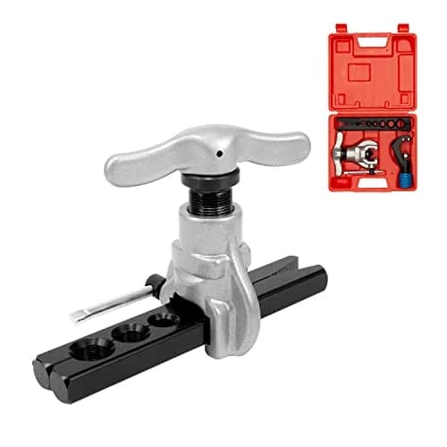 Wostore Eccentric Flaring Kit, 7 Dies 3/16-3/4" 45° Heavy Duty HVAC | Precise Flare Tool for Copper & Steel thumbnail 9