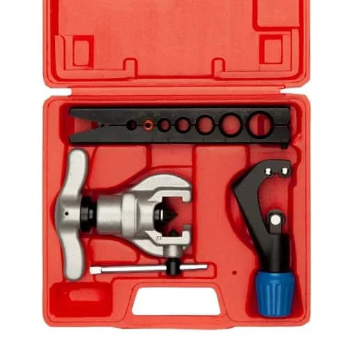 Wostore Eccentric Flaring Kit, 7 Dies 3/16-3/4" 45° Heavy Duty HVAC | Precise Flare Tool for Copper & Steel - main product image