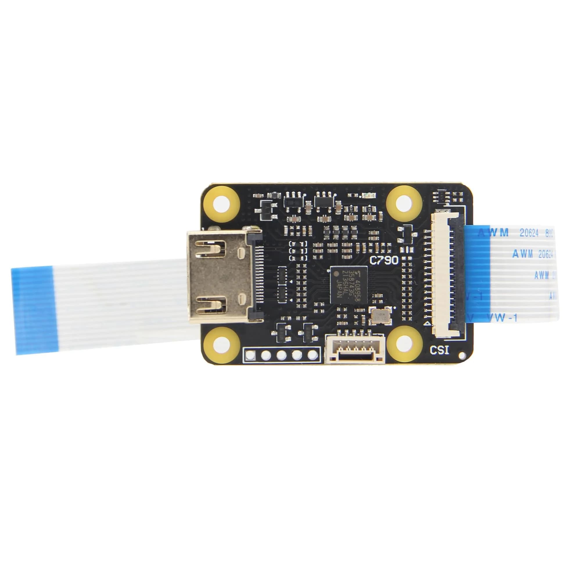 Geekworm C790 CSI-2 Video Capture Module for Raspberry Pi 5/4B/3B+/3B/Zero/W/2W/CM4 | 1080p60 Video & Audio Input - main product image