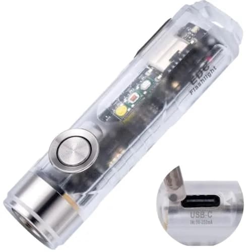 RovyVon Aurora A8 4th Keychain Flashlight 650Lm | Rechargeable EDC Compact Light with Sidelights thumbnail 1