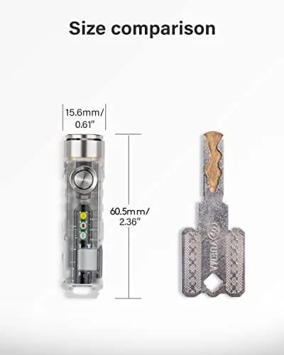 RovyVon Aurora A8 4th Keychain Flashlight 650Lm | Rechargeable EDC Compact Light with Sidelights thumbnail 8