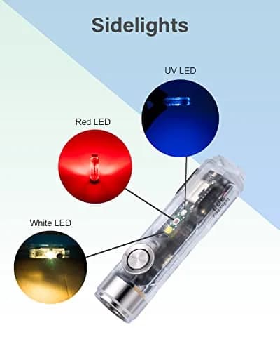RovyVon Aurora A8 4th Keychain Flashlight 650Lm | Rechargeable EDC Compact Light with Sidelights thumbnail 3