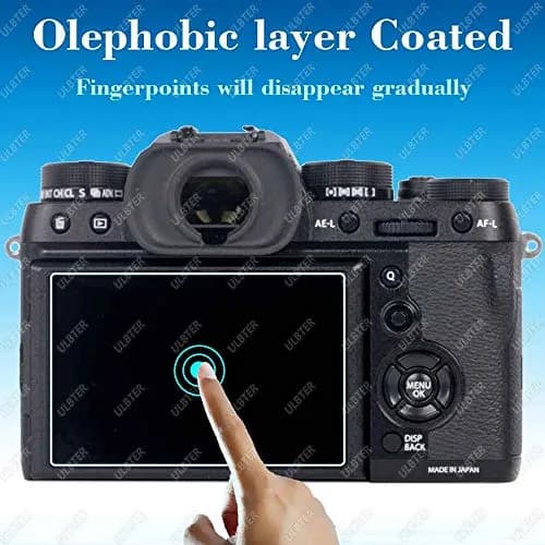 ULBTER Tempered Glass Screen Protector for Fujifilm X-H2S X-H2 Camera LCD + PET Top Screen (2+2 Pack, 9H Hardness) thumbnail 4