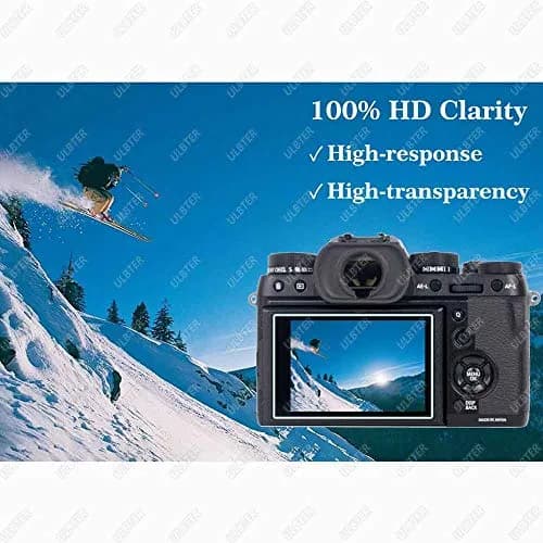 ULBTER Tempered Glass Screen Protector for Fujifilm X-H2S X-H2 Camera LCD + PET Top Screen (2+2 Pack, 9H Hardness) thumbnail 5