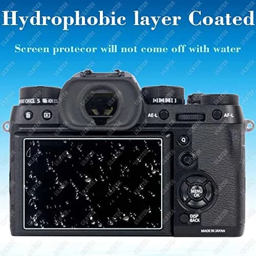 ULBTER Tempered Glass Screen Protector for Fujifilm X-H2S X-H2 Camera LCD + PET Top Screen (2+2 Pack, 9H Hardness) thumbnail 6