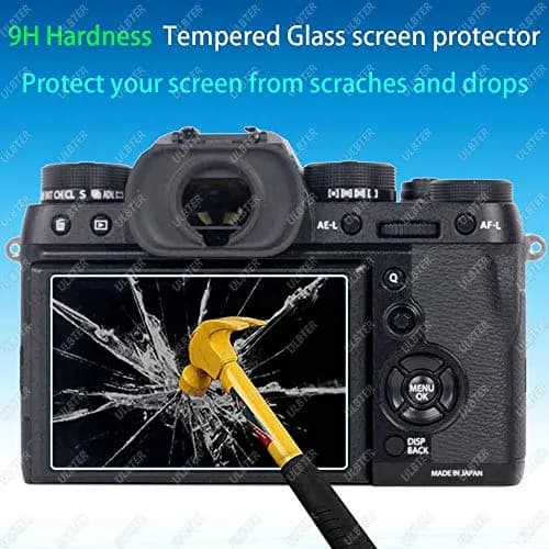 ULBTER Tempered Glass Screen Protector for Fujifilm X-H2S X-H2 Camera LCD + PET Top Screen (2+2 Pack, 9H Hardness) thumbnail 3