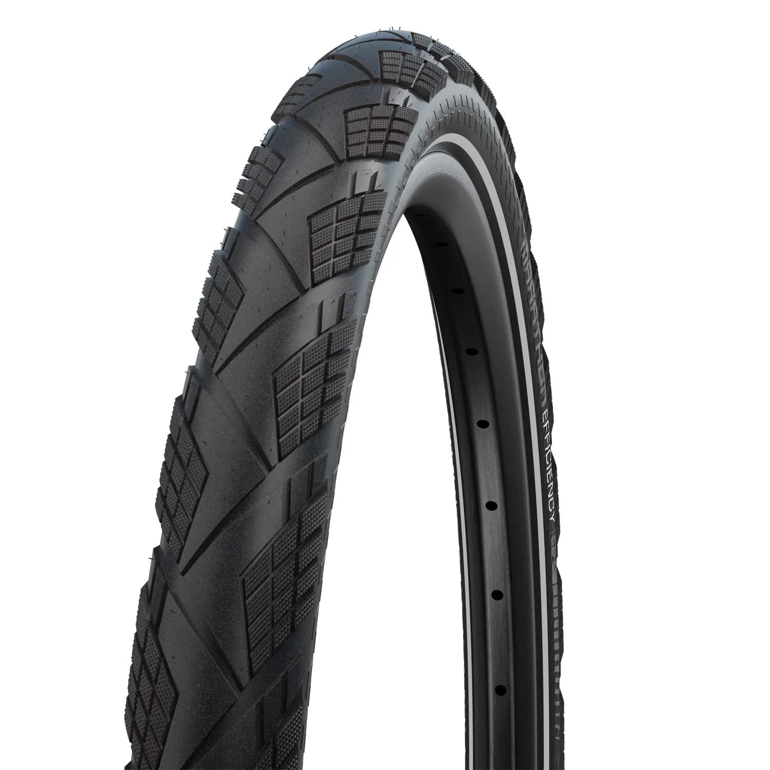 Schwalbe Marathon Efficiency Super Race V-Guard Folding Tyre 40-622 (28x1.50 700x38C) | Low Rolling Resistance for Touring