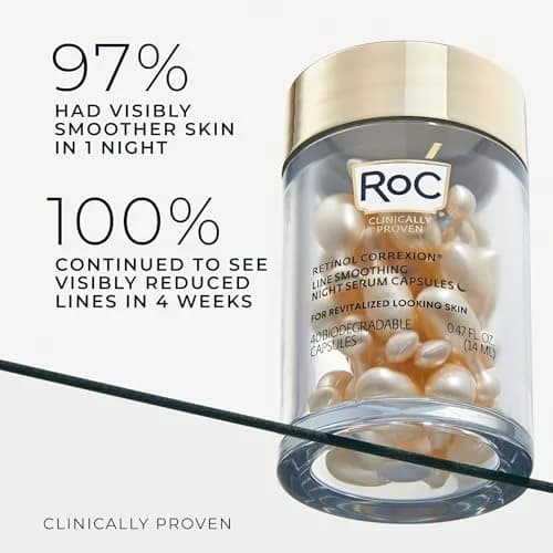RoC Retinol Correxion Night Serum Capsules 80 CT | Anti-Aging & Wrinkle Reduction thumbnail 3