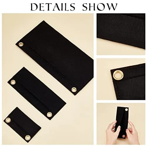 WADORN Felt Purse Organizer Insert 3 Sizes | Convert Wallets to Clutch & Crossbody thumbnail 7