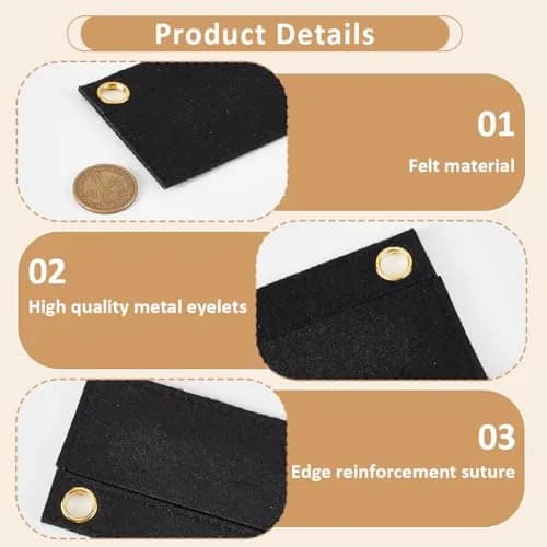 WADORN Felt Purse Organizer Insert 3 Sizes | Convert Wallets to Clutch & Crossbody thumbnail 3