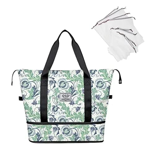 NPBAG Women Travel Duffel Large Expandable Weekender Carry-on Tote, Gym Overnight Bag, Mommy Hospital Bag for Labor and Delivery | Water-Resistant thumbnail 1