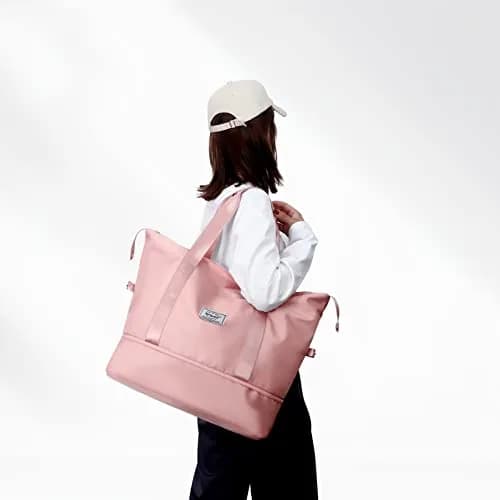 NPBAG Women Travel Duffel Large Expandable Weekender Carry-on Tote, Gym Overnight Bag, Mommy Hospital Bag for Labor and Delivery | Water-Resistant thumbnail 6
