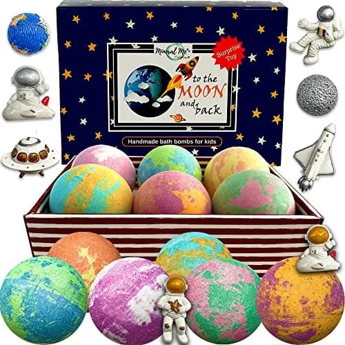 Mineral Me California Galaxy Bath Bombs for Kids 6 Count | Organic Bubble Bath Surprise thumbnail 1