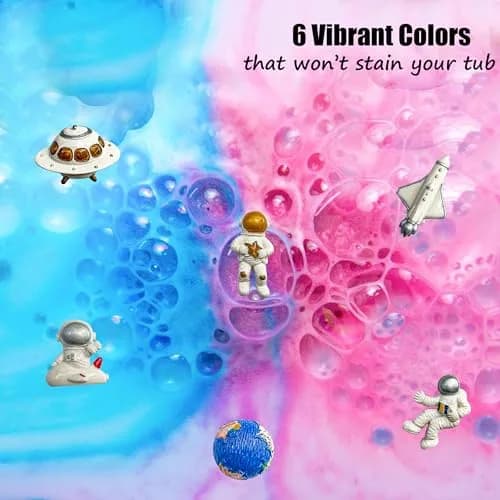 Mineral Me California Galaxy Bath Bombs for Kids 6 Count | Organic Bubble Bath Surprise thumbnail 6