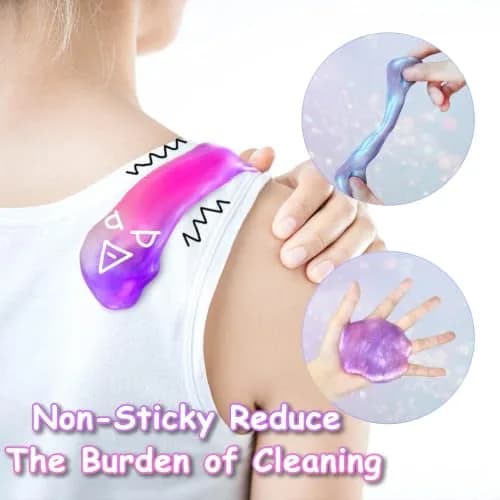HOOLYUK Unicorn Slime Kit 36 Pack | Non-Sticky & Stretchy Galaxy Slime for Kids thumbnail 5