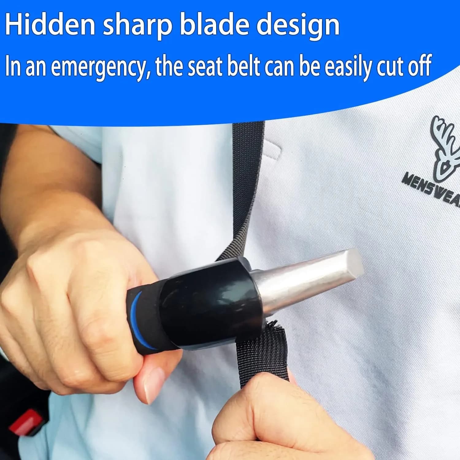 KOUNATSURI Blue Car Door Assist Handle | Supports 181 kg (400 lbs) for Easier Entry - view 6