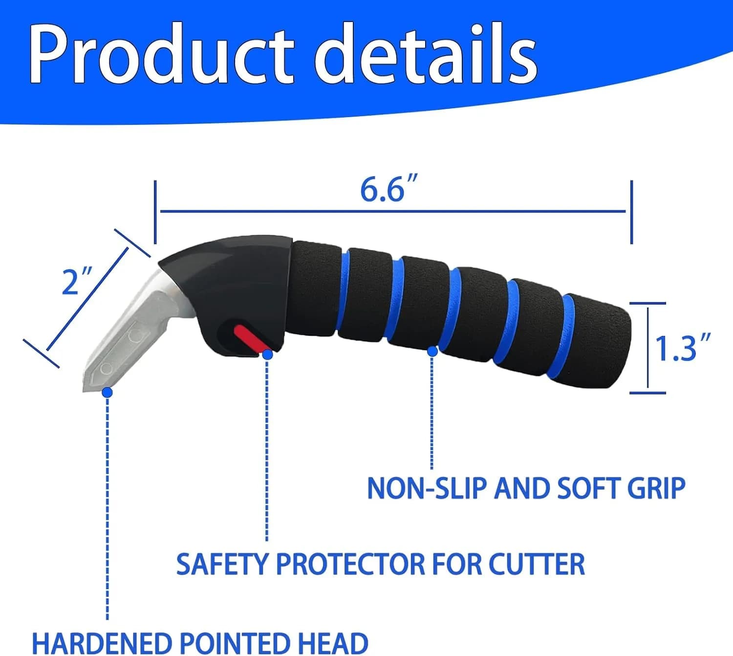 KOUNATSURI Blue Car Door Assist Handle | Supports 181 kg (400 lbs) for Easier Entry - view 2