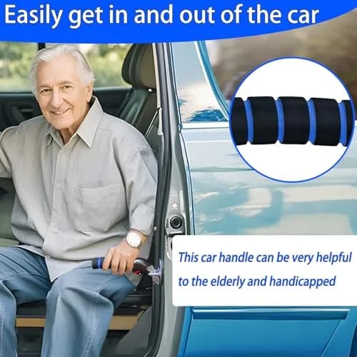 KOUNATSURI Blue Car Door Assist Handle | Supports 181 kg (400 lbs) for Easier Entry thumbnail 3
