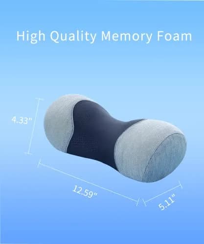 Bespilow Small Neck Roll Pillow for Sleeping | Pain Relief Cervical Memory Foam Support thumbnail 7