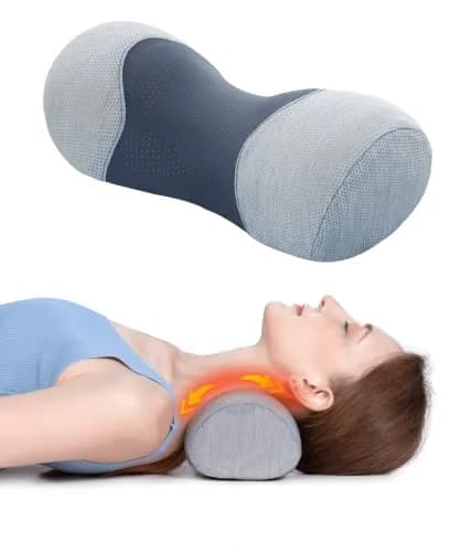 Bespilow Small Neck Roll Pillow for Sleeping | Pain Relief Cervical Memory Foam Support thumbnail 9
