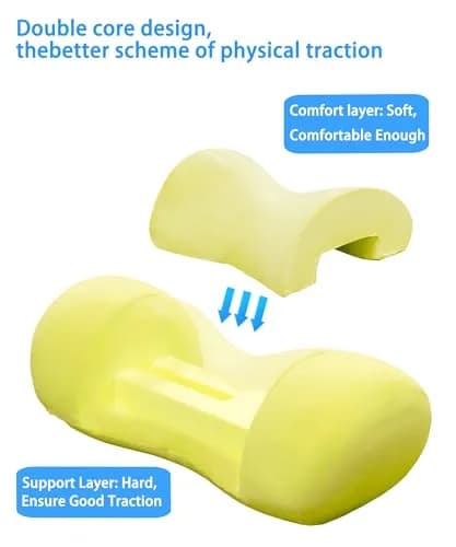 Bespilow Small Neck Roll Pillow for Sleeping | Pain Relief Cervical Memory Foam Support thumbnail 2