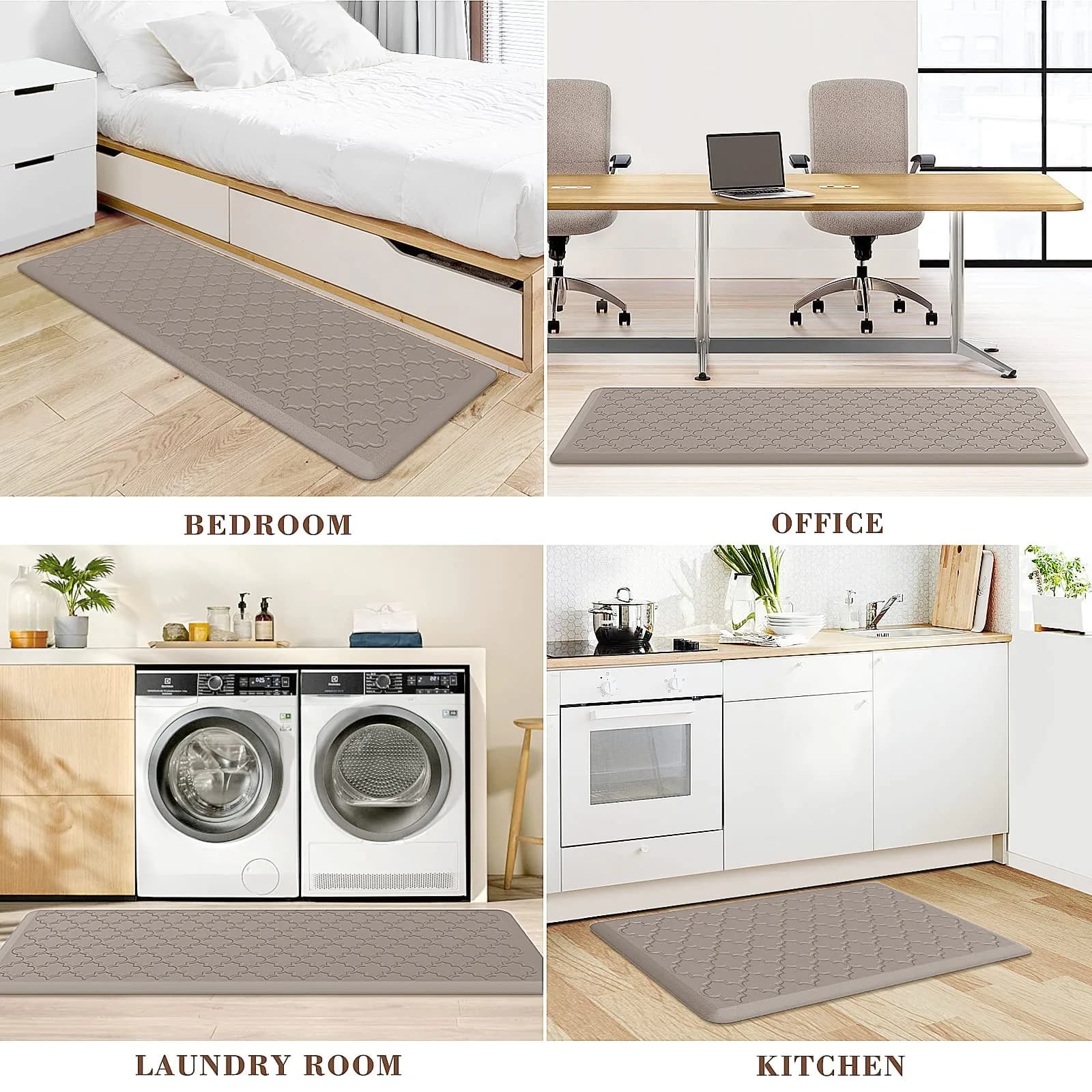 SoftDuo Anti-Fatigue Kitchen Mat Set 43.9cm x 61cm & 43.9cm x 120cm | Cushioned Comfort for Indian Kitchens - view 7