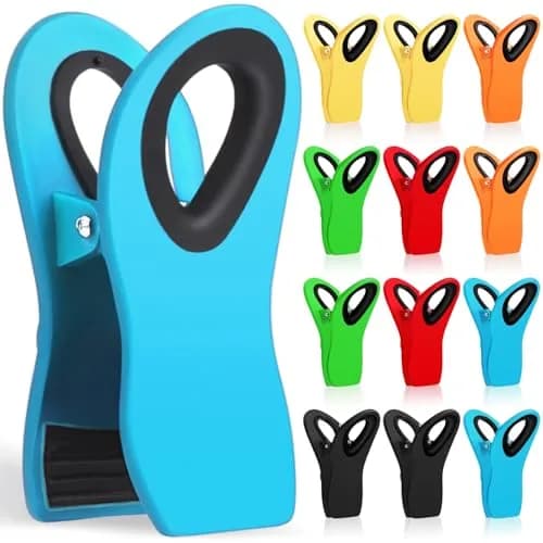 Jetmore 12 Pack Chip Clips Bag Clips, Magnetic Bag Clip for Food Storage Heavy Duty, Plastic Food Clip for Chips, Snack, Kitchen, Refrigerator - main product image